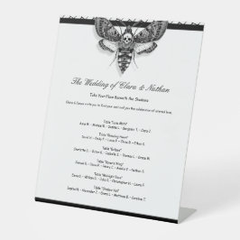 Gráficos de Casamento Gótico - Branco Negro Elegan