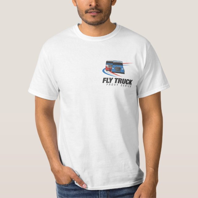 Gráficos duplos do t-shirt branco da série do (Frente)