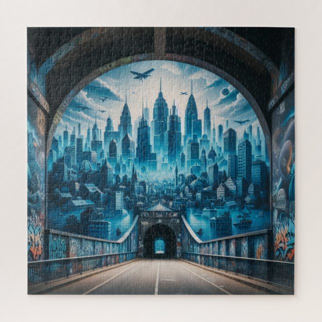 Grafite Art Jigsee Quebra-cabeça (Vertical)