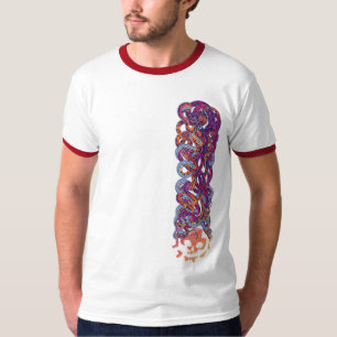 Grafite Brincadeira Estilo Logotipo T-Shirt