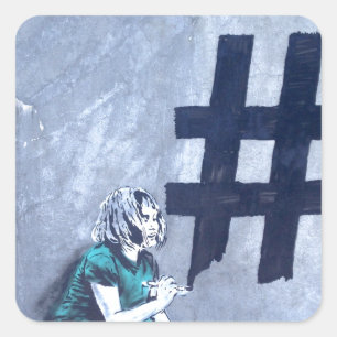 Grafite da etiqueta hash
