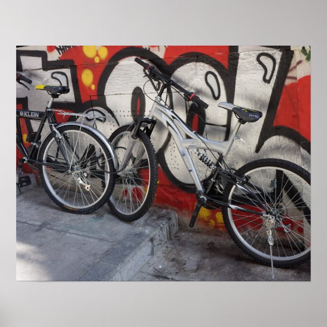 Grafite de bicicleta - Poster (Frente)