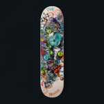 Grafite Floral Deck para skate<br><div class="desc">Torne este Grafite Floral para Skateboard seu próprio texto. Para acessar ferramentas avançadas de edição, vá para "Personalizar este modelo" e clique em "Detalhes", role para baixo e pressione o link "clicar para personalizar mais". Ideal para qualquer ocasião como aniversário ou graduação, para skatistas que amam o estilo do grafite....</div>