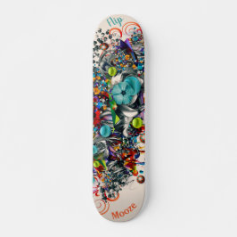Grafite Floral Deck para skate