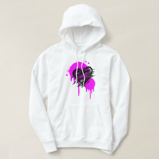 Grafite Heart Hoodie, camisa de mala