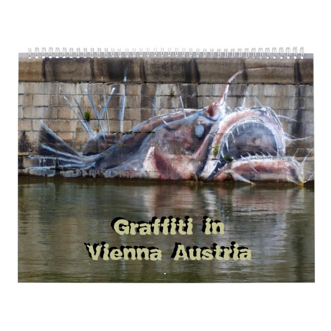 Grafite no calendário de 24 meses na Áustria, Vien (Capa)