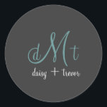 Grafite simples   adesivos monográficos lacrimogên<br><div class="desc">Vinhetas de monograma de grafite plana para todas as ocasiões. Todo o espectro do arco-íris disponível para seu fundo e texto, não apenas algumas centenas de cores. Você pode escolher qualquer combinação mesmo que não esteja no gráfico de cores zazzle. Abaixo está um link para "gráfico hexacrófico" para obter mais...</div>