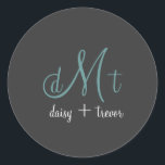 Grafite simples   adesivos monográficos lacrimogên<br><div class="desc">Vinhetas de monograma de grafite plana para todas as ocasiões. Todo o espectro do arco-íris disponível para seu fundo e texto, não apenas algumas centenas de cores. Você pode escolher qualquer combinação mesmo que não esteja no gráfico de cores zazzle. Abaixo está um link para "gráfico hexacrófico" para obter mais...</div>