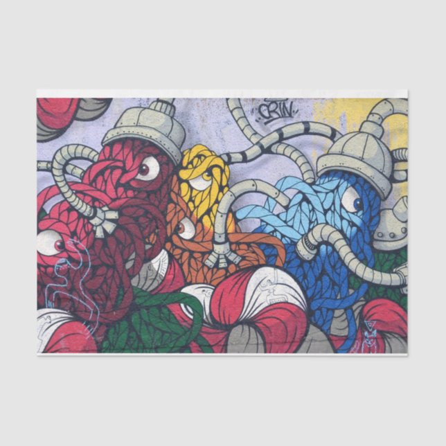 Grafite Urbano 24-2 Papel Tecido de Decoupage (Frente )