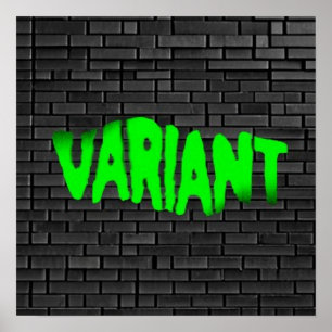 Grafite Verde do  VARIANTE 2 Matriz Poster