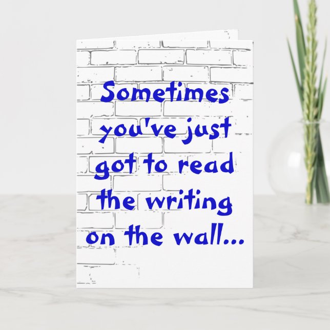 Grafite Você é um Cartão de Bênção (Frente)