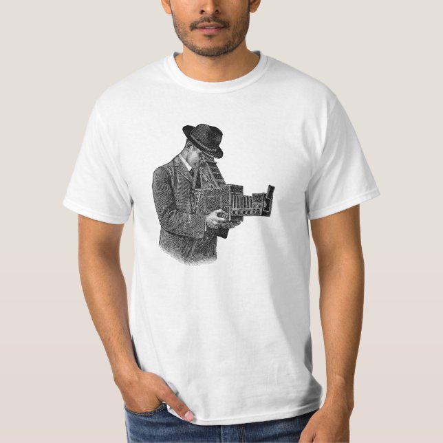"Graflex Camera" Anúncio T-Shirt (Frente)