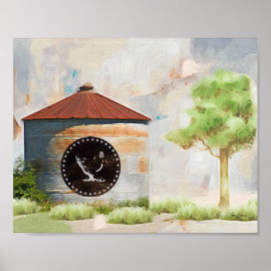 Grain Silo por Tiffany Bohrer Impressão