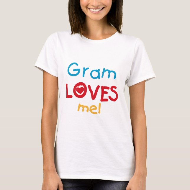 Gram me ama T-shirts e presentes (Frente)