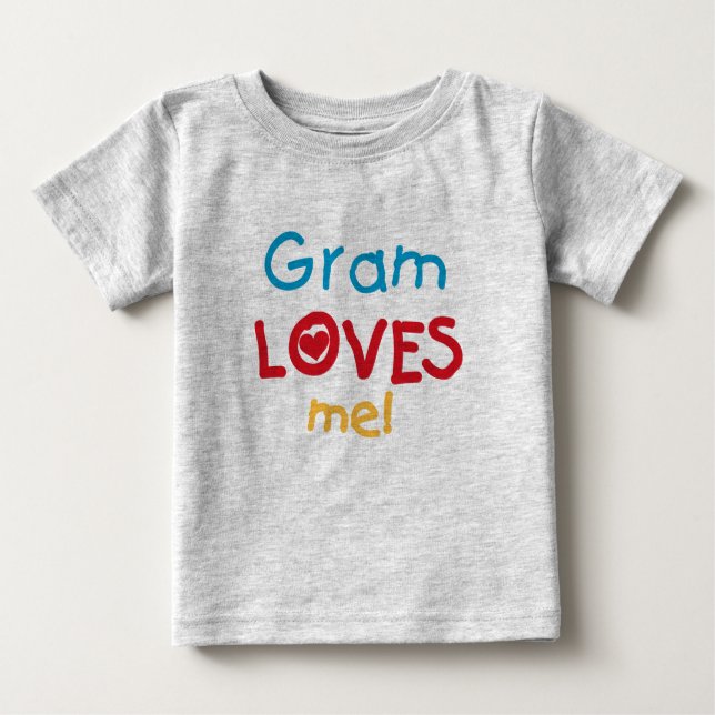 Gram me ama T-shirts e presentes (Frente)