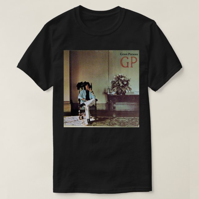 Gram Parsons, Country, Rock, GP Classic T-Shirt (Frente do Design)