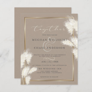 Grama Abby1 Elegante De Pampas De Marfim Personali