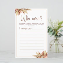 Grama Seca dos Pampas | Cartão de Jogo Quem Sou Eu