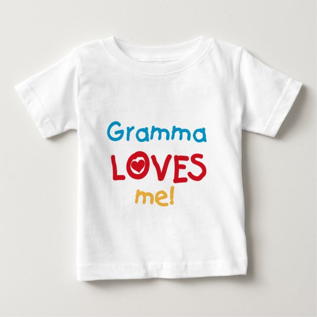 Gramma me ama T-shirts e presentes (Frente)