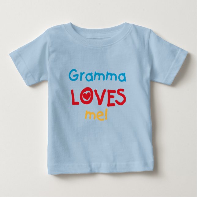 Gramma me ama T-shirts e presentes (Frente)