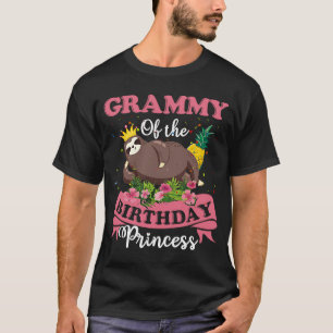 Grammy Of Birthday Princess Sloth Camisetas