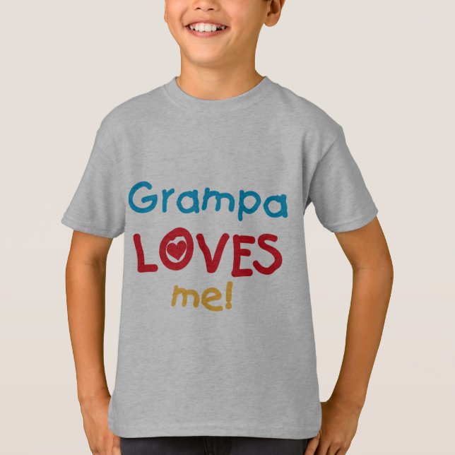 Grampa me ama T-shirts e presentes (Frente)