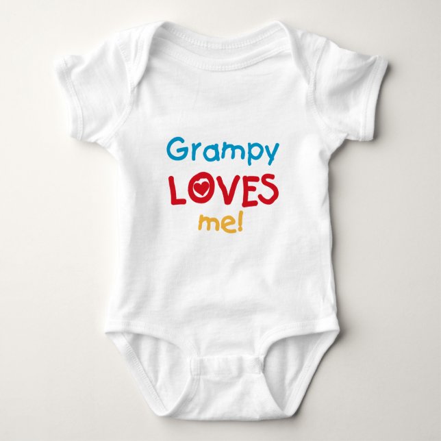Grampy ama-me t-shirt e presentes (Frente)