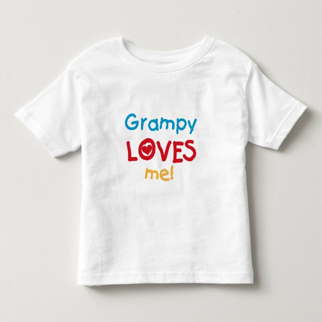 Grampy me ama T-shirts e presentes (Frente)