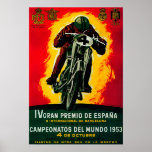 Gran Premio de Espana Vintage Poster Europe