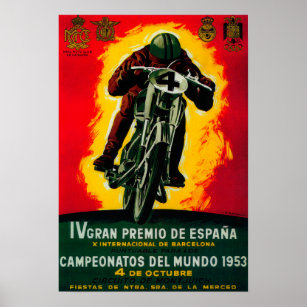 Gran Premio de Espana Vintage Poster Europe