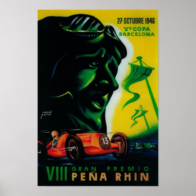 Gran Premio Pena Rhin Vintage Poster Europe (Frente)