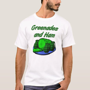 Granadas e Presunto Camiseta Divertida