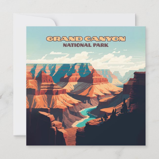 Grand Canyon National Park Arizona Retro (Frente)