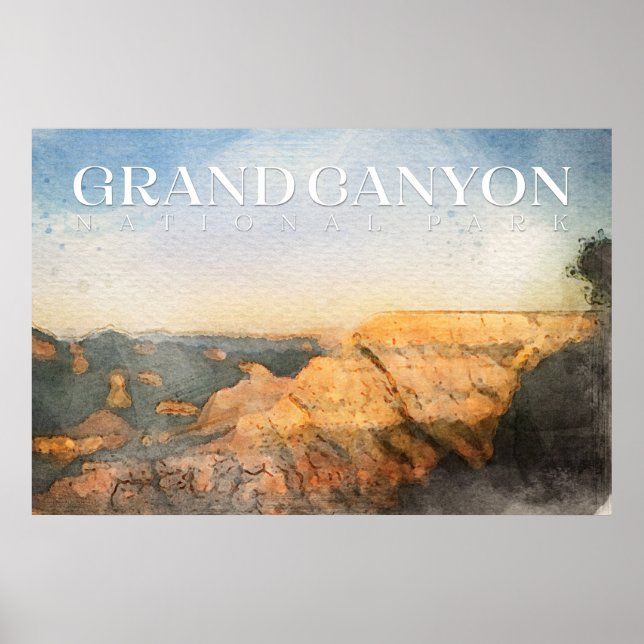 Grand Canyon National Park Poster, Impressão de Ar (Frente)