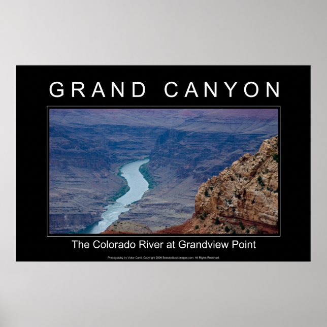 Grand Canyon Poster 4820 Preto (Frente)