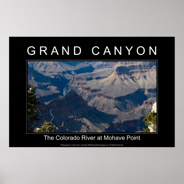 Grand Canyon River 2989 Poster Negro (Frente)