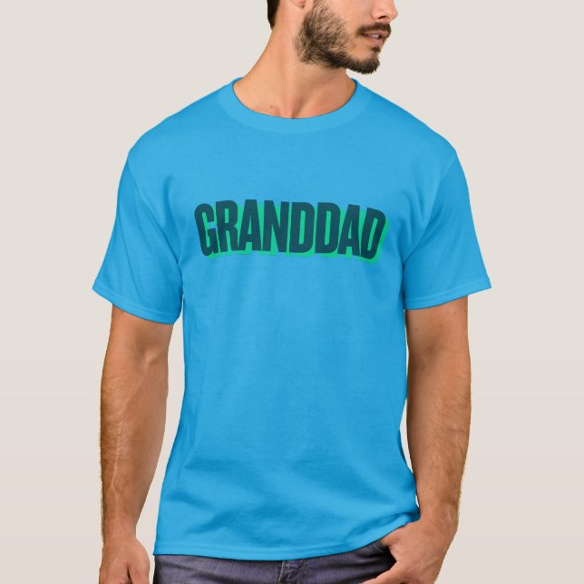 Grand-dad print basic T-Shirt (Frente)