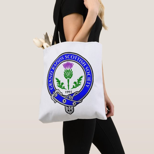Grand Rapids Scottish Society Tote Bag (Close Up)