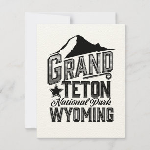 Grand Teton National Park, Poster vintage Wyoming
