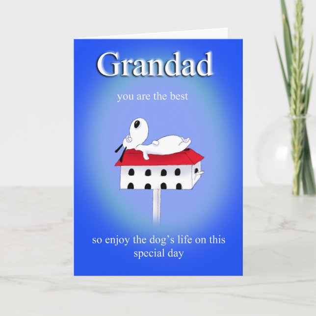 Grandad, cartão do dia dos pais (Frente)
