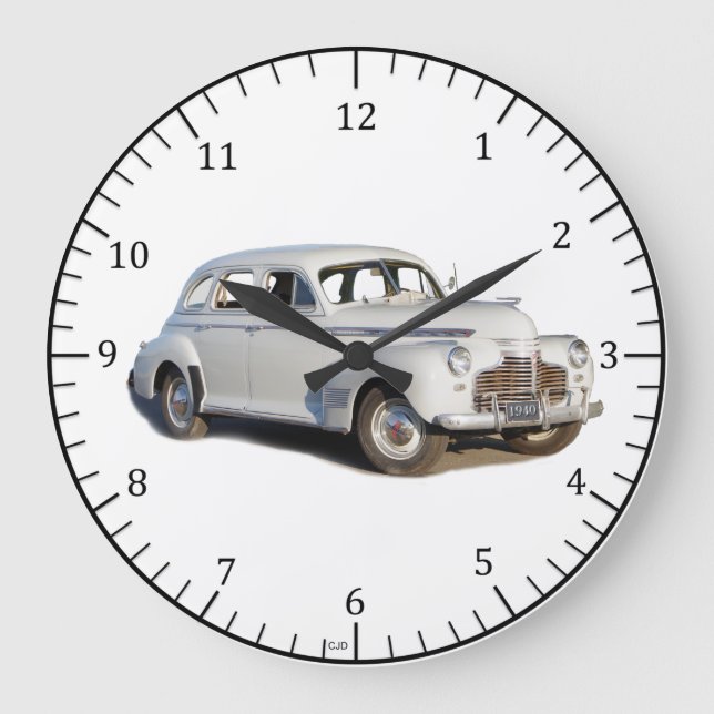 Grande 1940 branco 2500 Relógio luxo (Frente)