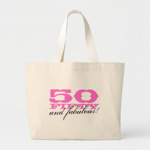 Grande 50 e uma bolsa de tote fabulosa para cinquenta de 