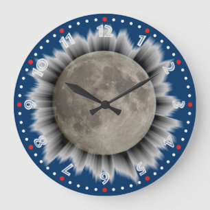 Grande A lua, la lune, la luna, relógio the moon