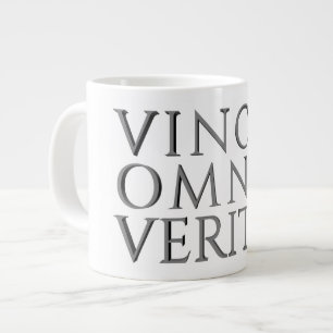 Grande A VERDADE VENCE TUDO - Caneca de Café Luz Gigante