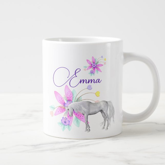 Grande Adicione seu nome - caneca gigante de café (Direita)