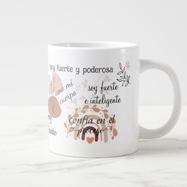 Grande Afirmações da caneca de café em espanhol (Direita)