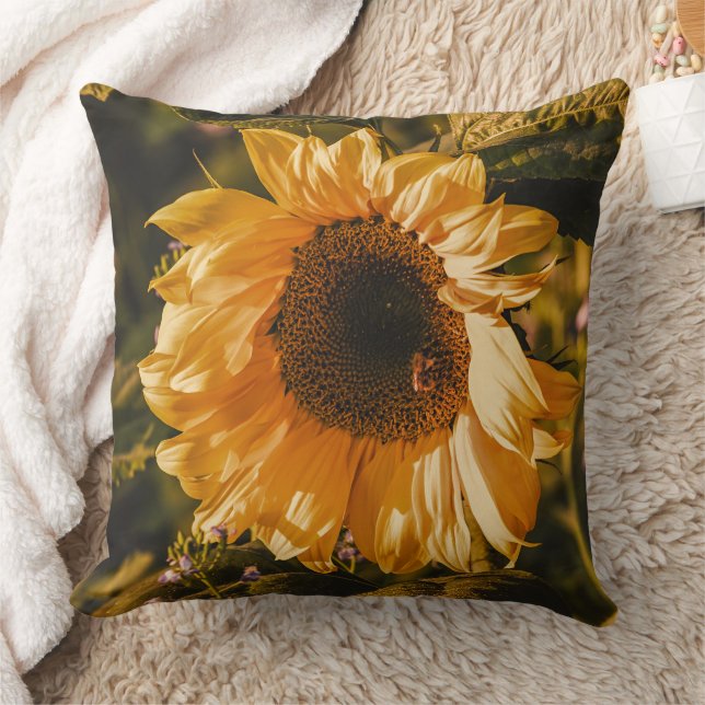 Grande Almofada Decorativa de Amarelo Único de Gir (Cobertor)