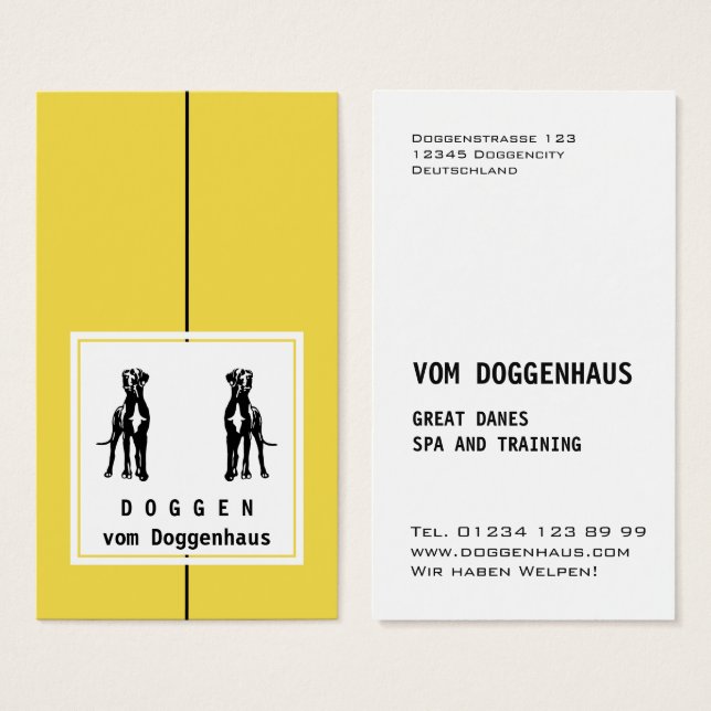 Grande Amarelo Dane (Frente & Verso)