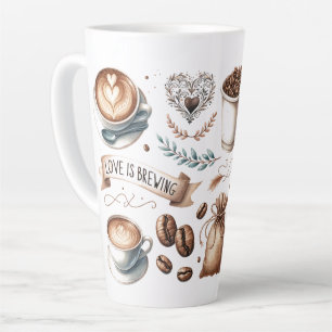 Grande Amor de Xícara de Café Está Sendo Preparado