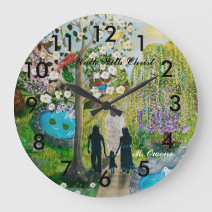 Grande Ande Com O Relógio Do Cristo Com Números